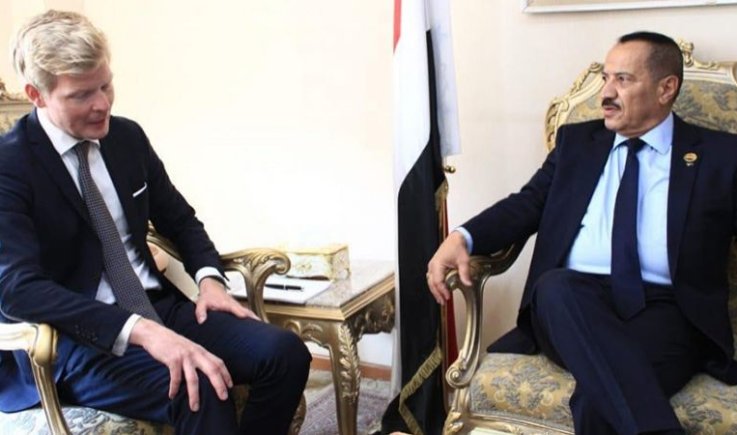 وزير الخارجية استقبل الموفد الأممي إلى اليمن: لا تزال يدنا ممدودة للسلام